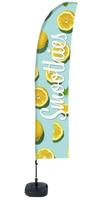 Syna Beach Flag Budget Wind Complete Set Smoothies Citroen Spaans ECO Printmateriaal - BFBL-WT21-17-I151ECO