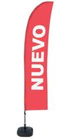 Syna Beach Flag Budget Wind Complete Set Nieuw Rood Spaans - BFBL-WT21-17-I156