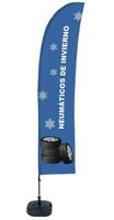 Syna Beach Flag Budget Wind Complete Set Winterbanden Spaans ECO Printmateriaal - BFBL-WT21-17-I163ECO