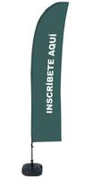 Syna Beach Flag Budget Wind Complete Set hier Aanmelden Grijs Spaans ECO Printmateriaal - BFBL-WT21-17-I164ECO