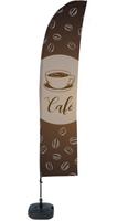 Syna Beach Flag Budget Wind Complete Set Koffie Spaans - BFBL-WT21-17-I172