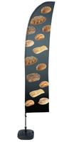 Syna Beach Flag Budget Wind Complete Set Brood Spaans ECO Printmateriaal - BFBL-WT21-17-I173ECO