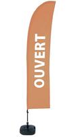 Syna Beach Flag Budget Wind Complete Set Geopend Bruin Frans - BFBL-WT21-17-I491