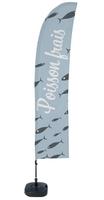 Syna Beach Flag Budget Wind Complete Set Verse Vis Frans ECO Printmateriaal - BFBL-WT21-17-I497ECO