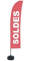Syna Beach Flag Budget Wind Complete Set Sale Rood Frans ECO Printmateriaal - BFBL-WT21-17-I507ECO