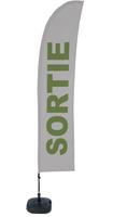 Syna Beach Flag Budget Wind Complete Set Uitgang Frans ECO Printmateriaal - BFBL-WT21-17-I508ECO