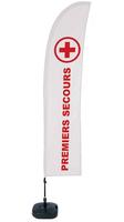 Syna Beach Flag Budget Wind Complete Set EHBO Frans - BFBL-WT21-17-I509
