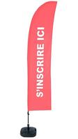 Syna Beach Flag Budget Wind Complete Set hier Aanmelden Grijs Frans - BFBL-WT21-17-I511