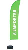 Syna Beach Flag Budget Wind Complete Set Take Away Groen Frans - BFBL-WT21-17-I594