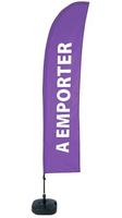 Syna Beach Flag Budget Wind Complete Set Take Away Paars Frans - BFBL-WT21-17-I596
