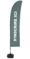 Syna Beach Flag Budget Wind Complete Set hier Aanmelden Groen Frans ECO Printmateriaal - BFBL-WT21-17-I598ECO