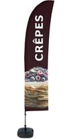 Syna Beach Flag Budget Wind Complete Set Pannenkoek Frans - BFBL-WT21-17-I623