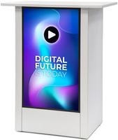 Syna Digital Counter Futuro met 32" Samsung Scherm Verticaal Wit - DICOUNTER32C9003ESF