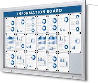 Syna Topbord Vergrendelbaar Notitiebord Outdoor LED 159 X 10 cm - FB-TOP1588X100-ST05