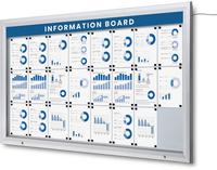 Syna Topbord Vergrendelbaar Notitiebord Outdoor LED 181 X 10 cm - FB-TOP1808X100-ST05