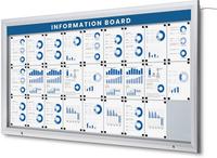 Syna Topbord Vergrendelbaar Notitiebord Outdoor LED 203 X 10 cm - FB-TOP2028X100-ST05