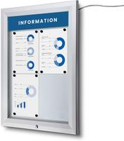 Syna Topbord Vergrendelbaar Notitiebord Outdoor LED 49 X 10 cm - FB-TOP488X100-ST05