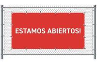 Syna Hekwerkbanner 200 X 100 cm Open Spaans Rood - FBG200-100-I701