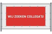 Syna Hekwerkbanner 200 X 100 cm Wij Zoeken Collega's Nederlands Rood - FBG200-100-I725