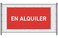 Syna Hekwerkbanner 200 X 100 cm te Huur Spaans Rood - FBG200-100-I769