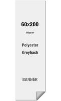 Syna Polyester Greyback 270 G/m2 60 X 200 cm PVC Vrij - LPG60X200M270