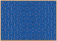 Syna Placemat Hexagon Blauw-Bruin - PLM6GI14