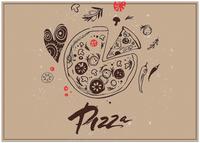 Syna Placemat Pizza Abstract - PLM6GI45