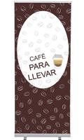 Syna Roll-Banner Budget 85 Complete Set Koffie To Go Spaans - RBB085LSFI324