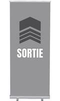 Syna Roll-Banner Budget 85 Complete Set Uitgang Grijs Frans - RBB085LSFI566