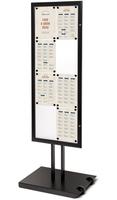 Syna Outdoor Menustandaard Zwart 8 X A4 Enkelzijdig - SCPF8XA4C9005