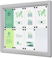 Syna Outdoor Vergrendelbaar Notitiebord Slim 8 X A4 - SCTE8XA4PH