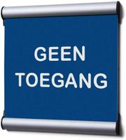 Syna Deurbordje 15,5 X 15,5 cm Set Geen Toegang Blauw - SS155X155LPPI806