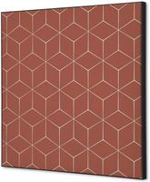 Syna Wanddecoratie Textiel SET 40 X 40 Hexagon Donkerbruin - TFR22W400-SET-I17