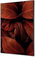 Syna Wanddecoratie Textiel SET A2 Botanische Bladeren Rood - TFR22WA2-SET-I19