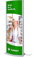 Syna Arcuato® Poster Licht Totem LED Verlicht 2x A1 - TL2XA1LED