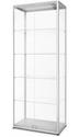 Syna Glazen Vitrinekast LED Verlicht Dubbele Deur 80 X 40 X 200 cm - VR2-24-800FLED