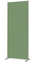Syna Scheidingswand Textiel Deco 85-200 Dubbelzijdig Hexagon Groen ECO - ZBSLIM085-200-DSI16ECO
