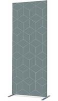 Syna Scheidingswand Textiel Deco 100-200 Dubbelzijdig Hexagon Grijs ECO - ZBSLIM100-200-DSI15ECO