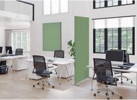 Syna Scheidingswand Textiel Deco 100-200 Dubbelzijdig Hexagon Groen - ZBSLIM100-200-DSI16