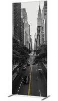 Syna Scheidingswand Textiel Deco 100-200 Dubbelzijdig New York Manhattan ECO - ZBSLIM100-200-DSI21ECO