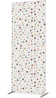 Syna Scheidingswand Textiel Deco 100-200 Dubbelzijdig Stippen Aarde ECO - ZBSLIM100-200-DSI2ECO