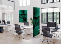Syna Scheidingswand Textiel Deco 100-200 Dubbelzijdig Botanische Bladeren Groen - ZBSLIM100-200-DSI4