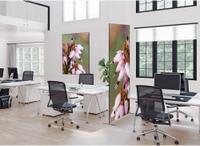 Syna Scheidingswand Textiel Deco 100-200 Dubbelzijdig Roze Bloem Erica - ZBSLIM100-200-DSI5