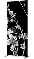 Syna Scheidingswand Textiel Deco 100-200 Dubbelzijdig Abstracte Japanse Bloesem ECO - ZBSLIM100-200-DSI7ECO