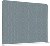 Syna Scheidingswand Textiel 150-150 Dubbelzijdig Hexagon Grijs - ZWS150-150SSK-DSI15