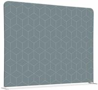 Syna Scheidingswand Textiel 150-150 Dubbelzijdig Hexagon Grijs - ZWSE150-150SSK-DSI15