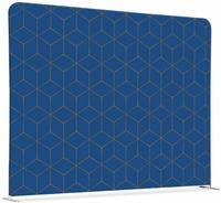 Syna Scheidingswand Textiel 200-150 Dubbelzijdig Hexagon Blauw-Bruin - ZWSE200-150SSK-DSI14