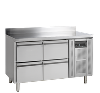TEFCOLD Koelwerkbank in Roestrvij Staal met GN 1/1-Lades - CK7240