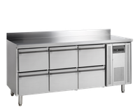 TEFCOLD Koelwerkbank in Roestrvij Staal met GN 1/1-Lades - CK7360