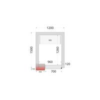 Vriescelpanelen met 120 mm Isolatie - CR 120X150X220